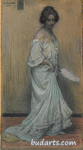 Elli Rozentāle的肖像（艺术家妻子的肖像