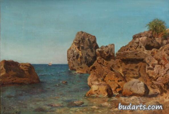 A Rocky Coast near Terracina