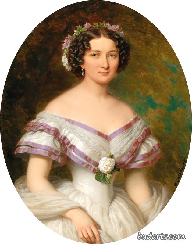 玛丽亚·加布里埃拉·约瑟夫·安娜·萨拉伯爵夫人画像
