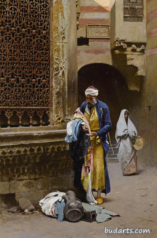 Merchant before the Sabil of Nafisa al-Bayda, Cairo