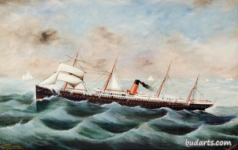 S.S. Doric Passing Iceberg Homewood Bound