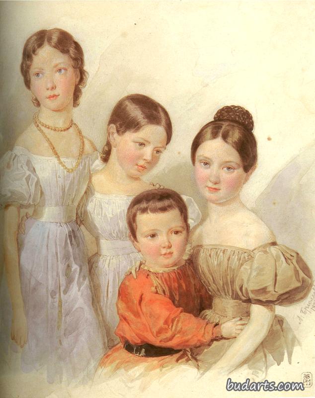 舒伯特的孩子，艺术家的侄子和侄女