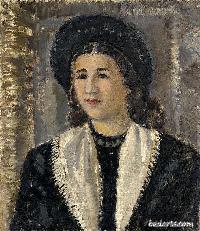 黑帽女画像