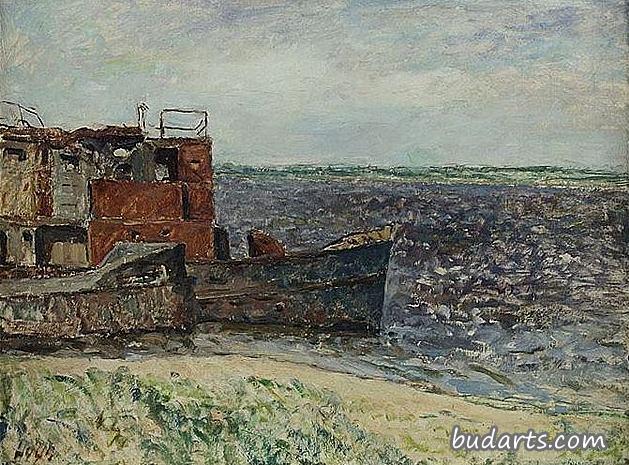 Shipwrecks on Twielenfleether beach