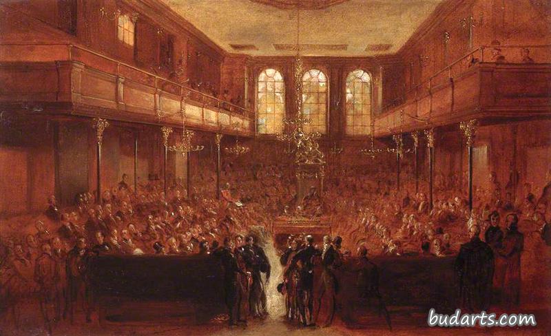 第一次改革后的下议院，1833年（草图）