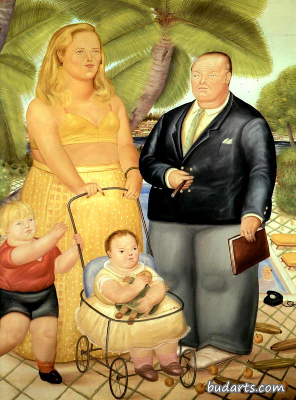 弗兰克劳埃德和他的家人在天堂岛