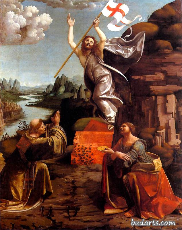 基督与圣徒莱昂纳多和露西的复活