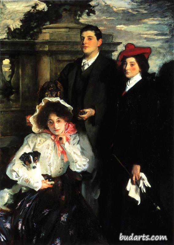 Hylda, Almina and Conway, Children of Asher Wertheimer