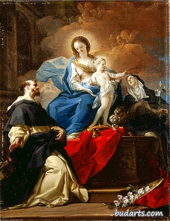 圣母子与圣多明尼克和锡耶纳的圣凯瑟琳