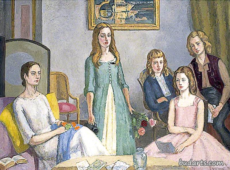 安吉丽卡·加内特和她的四个女儿