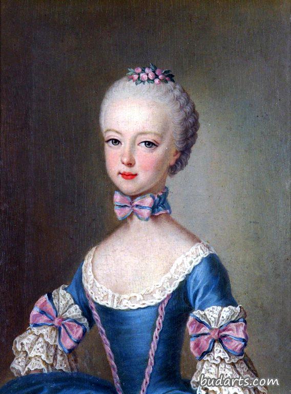 奥地利大公爵夫人玛丽亚·安东尼娅七岁时的画像