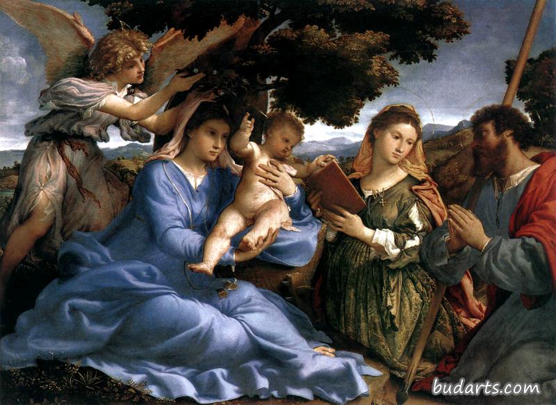 圣母子与圣徒和天使