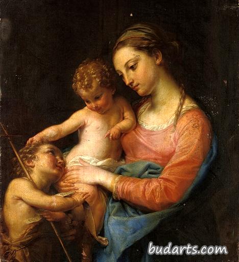 圣母子和婴儿施洗者圣约翰