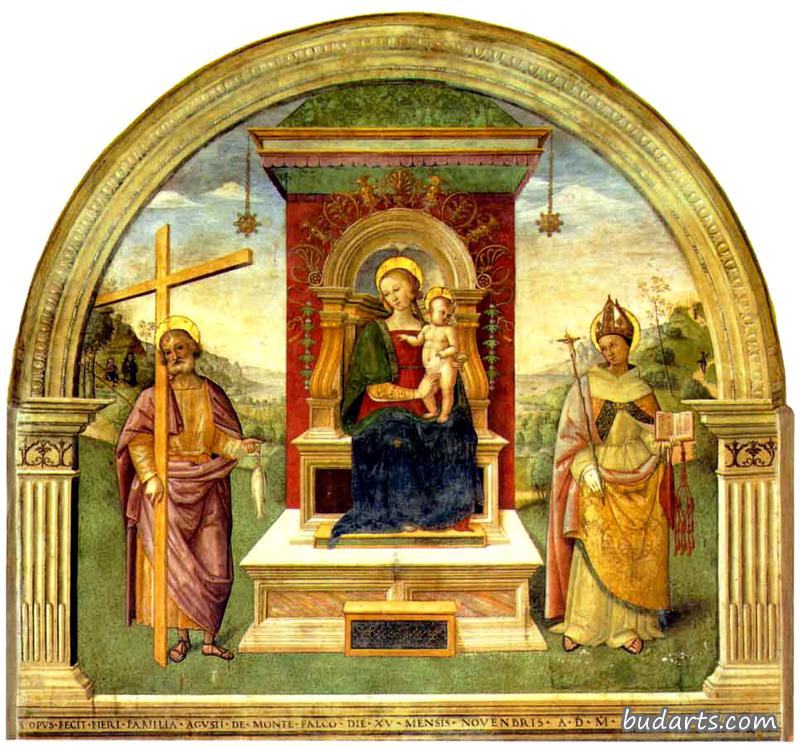 圣母子与圣徒彼得与博纳文特