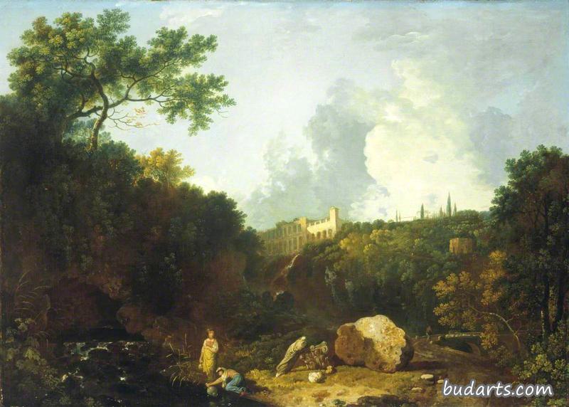 Distant View of Maecenas' Villa, Tivoli