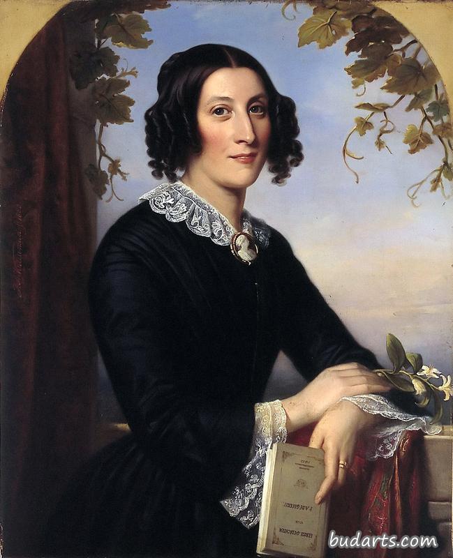 亨里埃特伊丽莎白杰奎琳的肖像