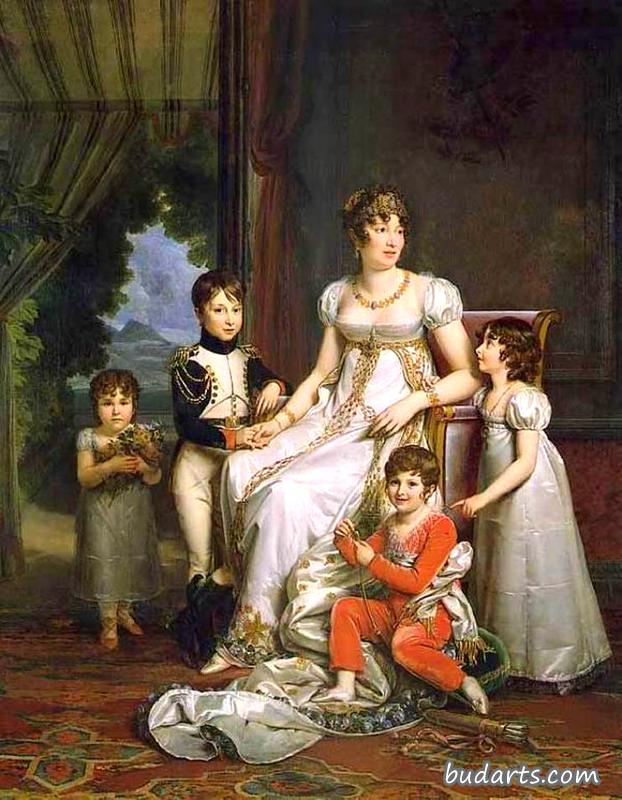 卡罗琳·穆拉特和她的孩子们