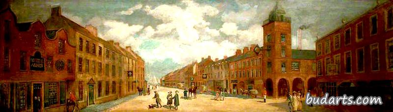 大街和老市场大厦，1786年
