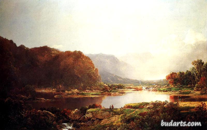 Fishermen in the Adironcacks, Hudson River