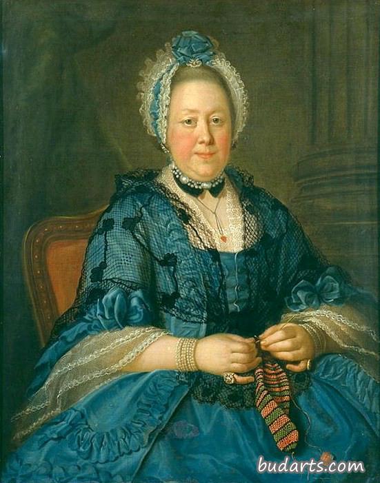 托尔斯泰亚·尼·洛普基纳伯爵夫人肖像（编织珠子钱包）