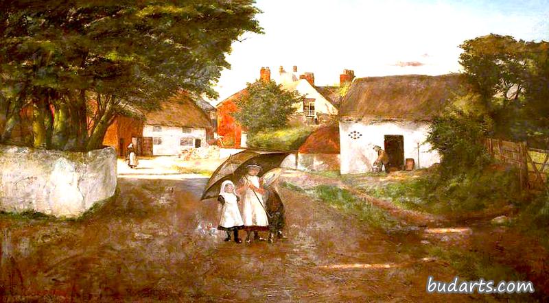 Bispham Village Scene