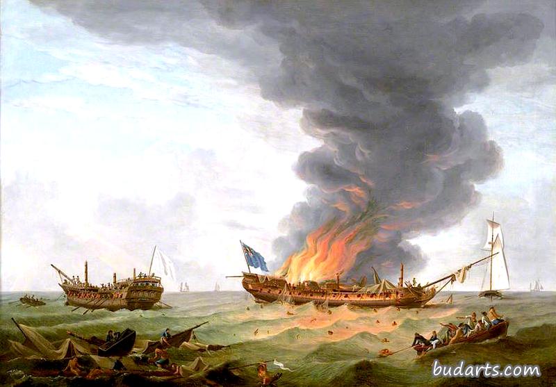 The 'Quebec' and 'Surveillante' in Action, 6 October 1779