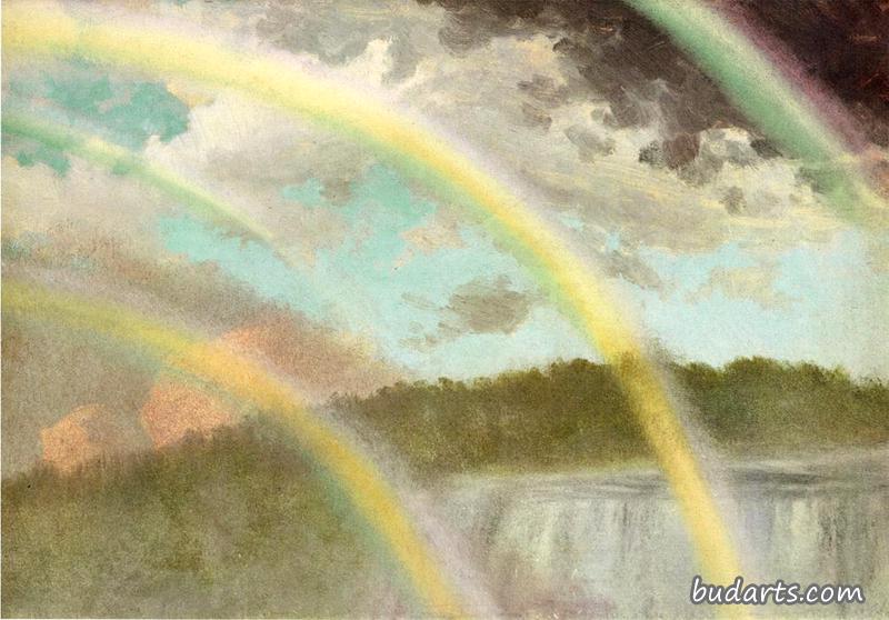 尼亚加拉瀑布上的四道彩虹