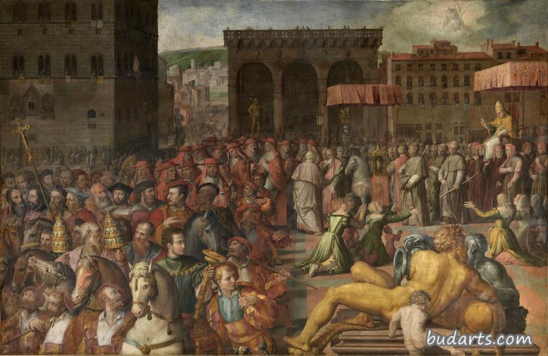 利奥十世在佛罗伦萨凯旋门入口