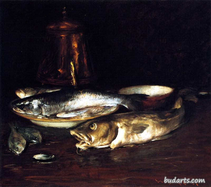鱼、盘、铜锅