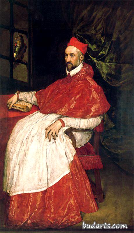 查尔斯·德盖斯的肖像，红衣主教迪洛伦娜