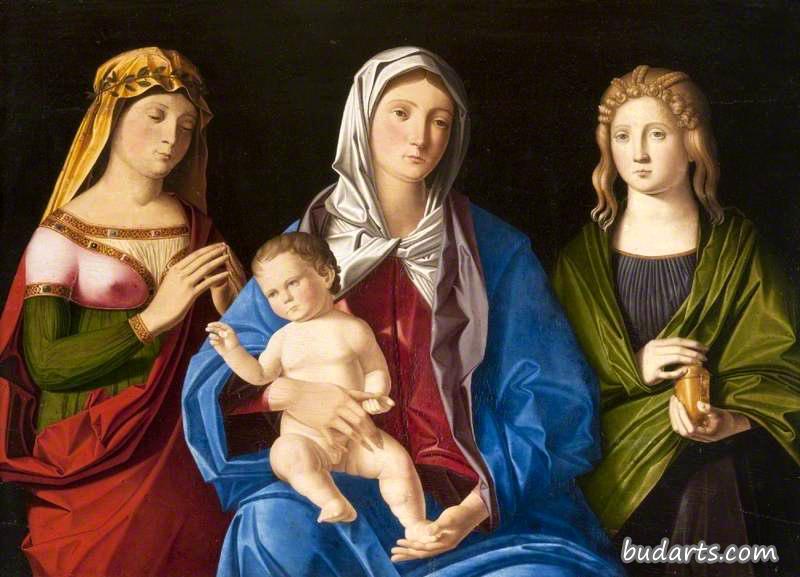 圣母玛利亚抹大拉和另一个女圣徒