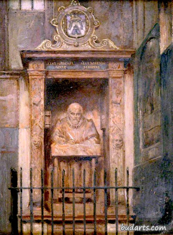 John Stow's Monument in St Andrew Undershaft, London