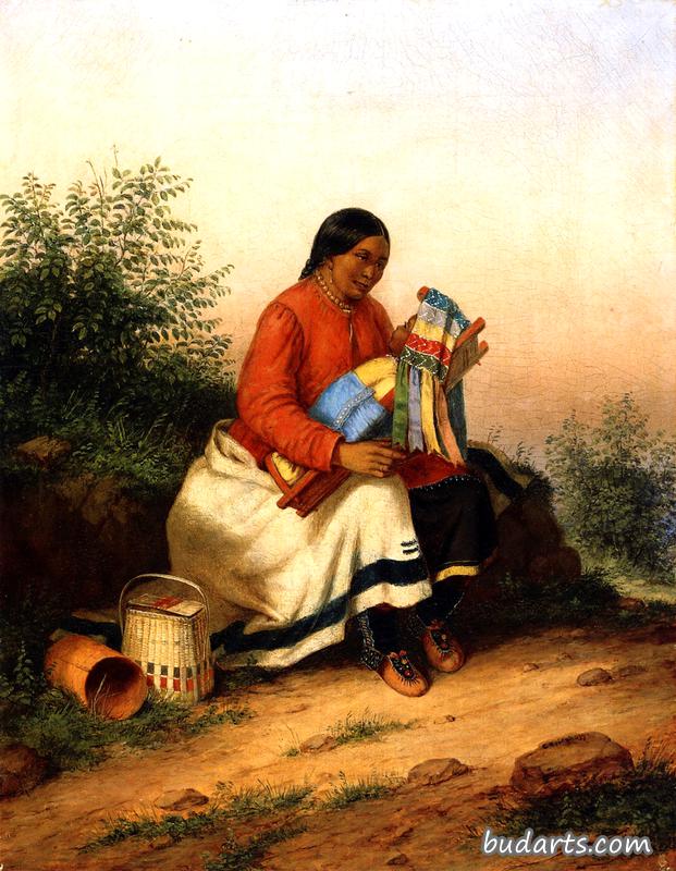 Caughnawaga Woman and Baby