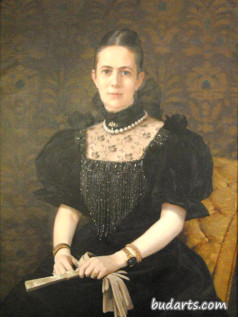 路易丝·洛文的肖像