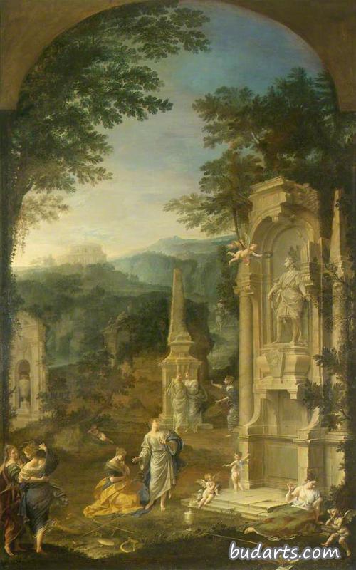 散文家、诗人约瑟夫·艾迪生寓言墓（1642-1719）