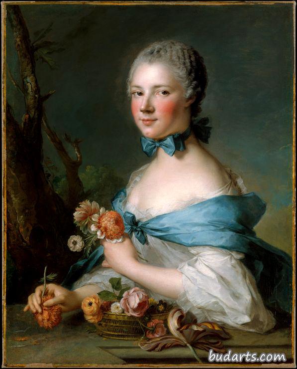 一个叫佩林·德·塞皮尔侯爵的女人的肖像