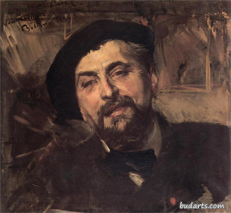艺术家欧内斯特·安格·杜兹的肖像