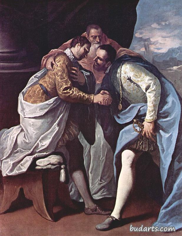 教皇保罗三世、弗朗西斯一世和查理五世的会晤