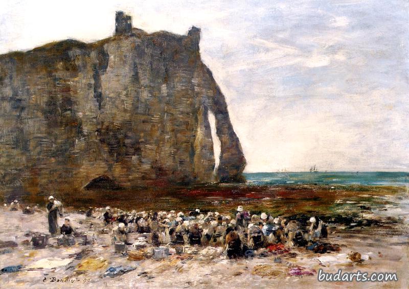 Laundresses at Etretat