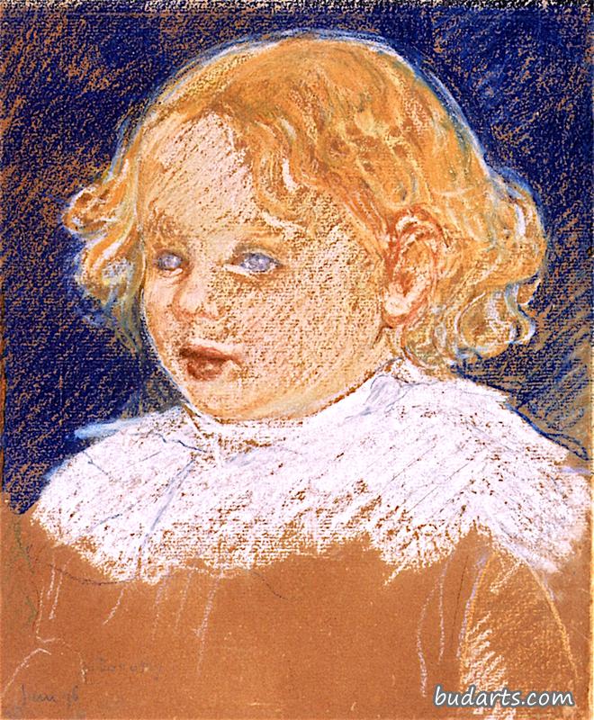 A.W.芬奇女儿多萝西的肖像