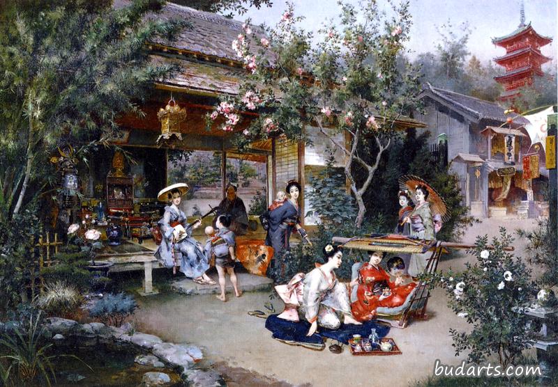 Glimpse into the Pleasure Quarters, Yoshiwara