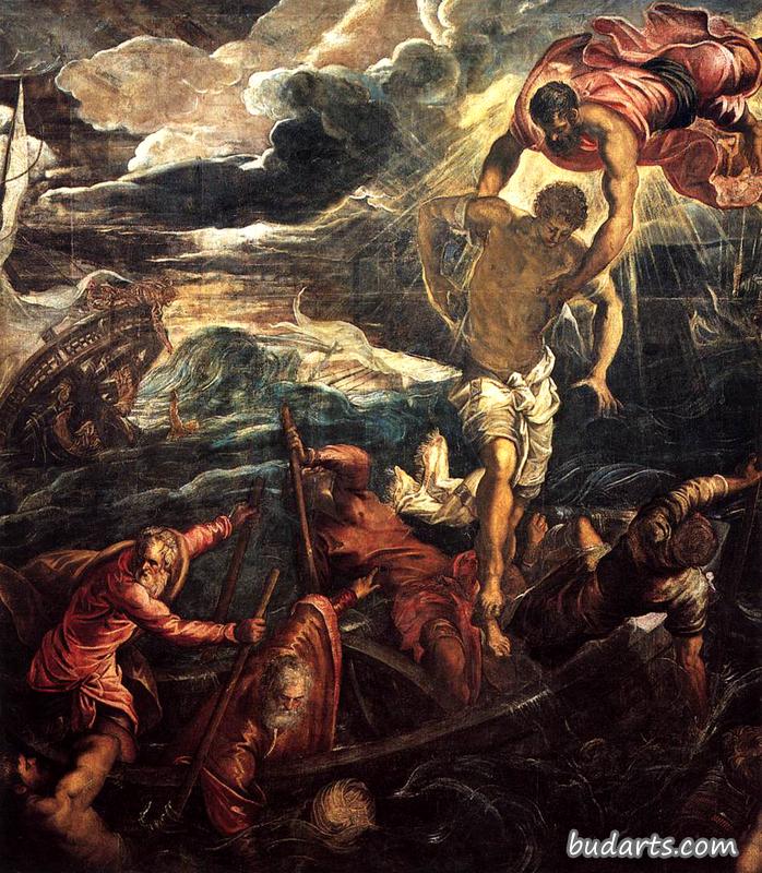 圣马克从沉船中救出一个撒拉逊人