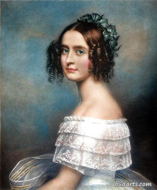 巴伐利亚公主亚历山德拉·阿玛莉亚的肖像