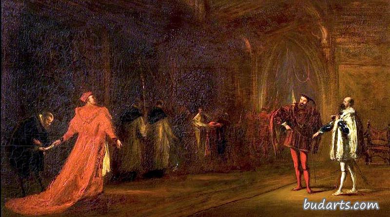 “亨利八世”，第一幕，第一幕，红衣主教沃尔西和白金汉宫