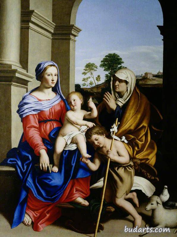 圣母和圣徒的孩子伊丽莎白和施洗约翰