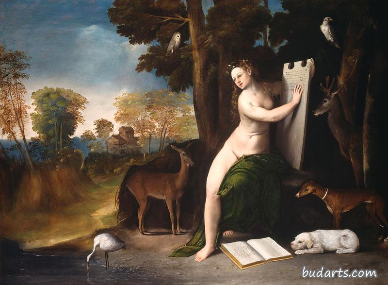 Circe and her Lovers in a Landscape