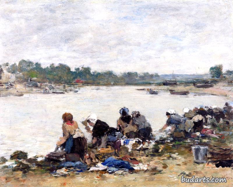 图克河岸上的洗衣妇