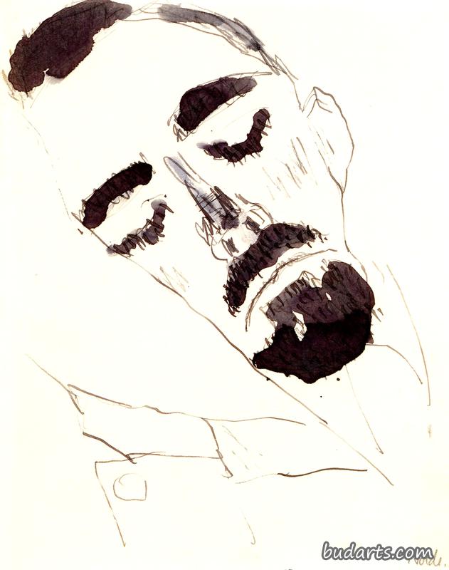 阿尔弗雷德·勒伯睡觉的画像