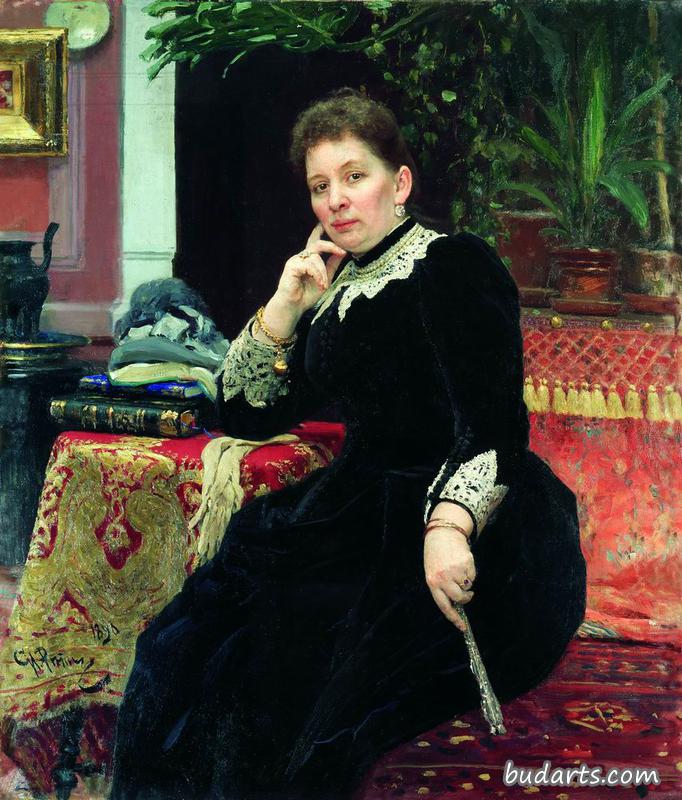 Portrait of the philanthropist Olga Sergeyevna Aleksandrova-Heinz.