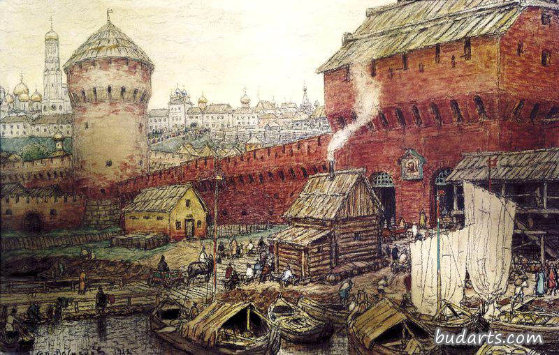 十七世纪莫斯科的救世主之门